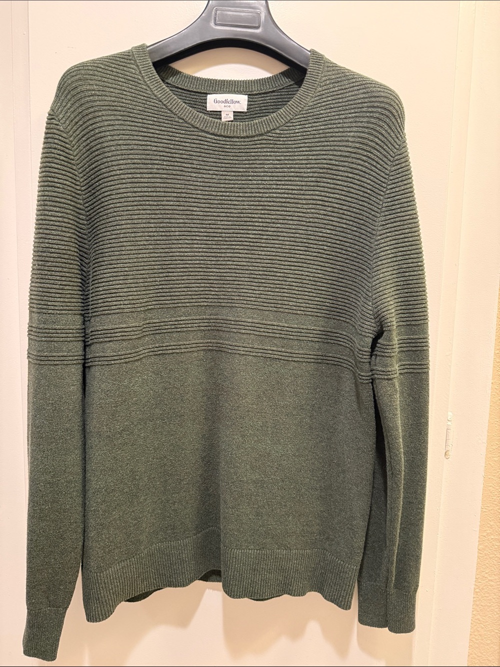 Goodfellow & Co Olive Ribbed Crewneck Sweater - Women's